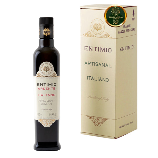 Entimio Ardente | 2023-24 Harvest Medium-Robust Organic Extra Virgin Olive Oil, Early Harvest from Sicily | 16.9 fl oz