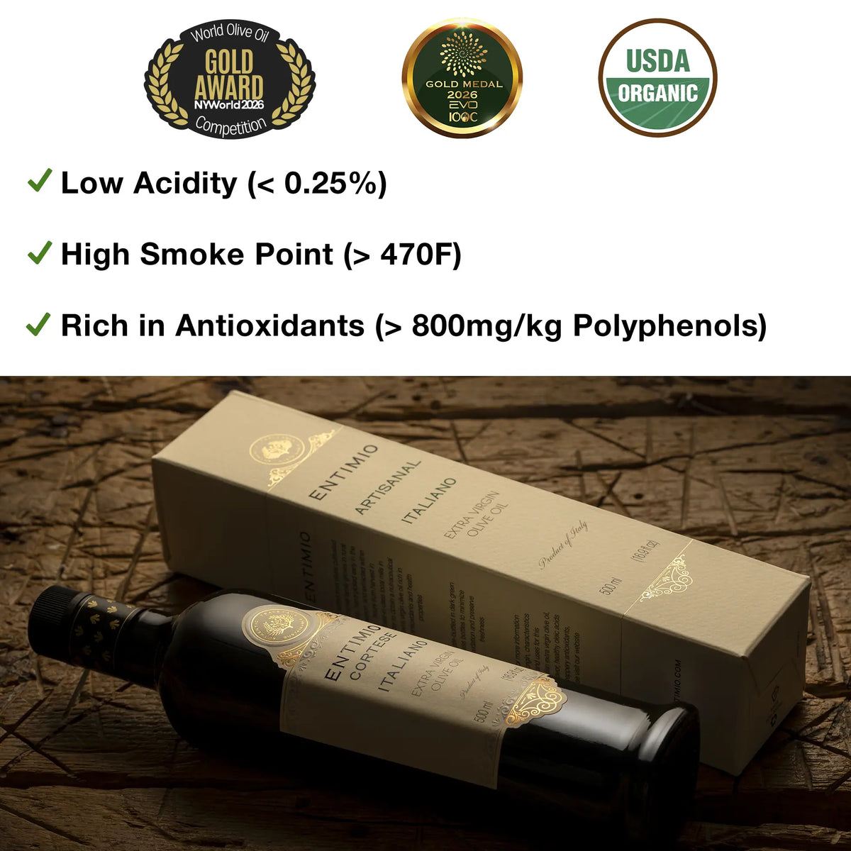 Entimio Cortese | 2025-2026 Early Harvest Organic Extra Virgin
