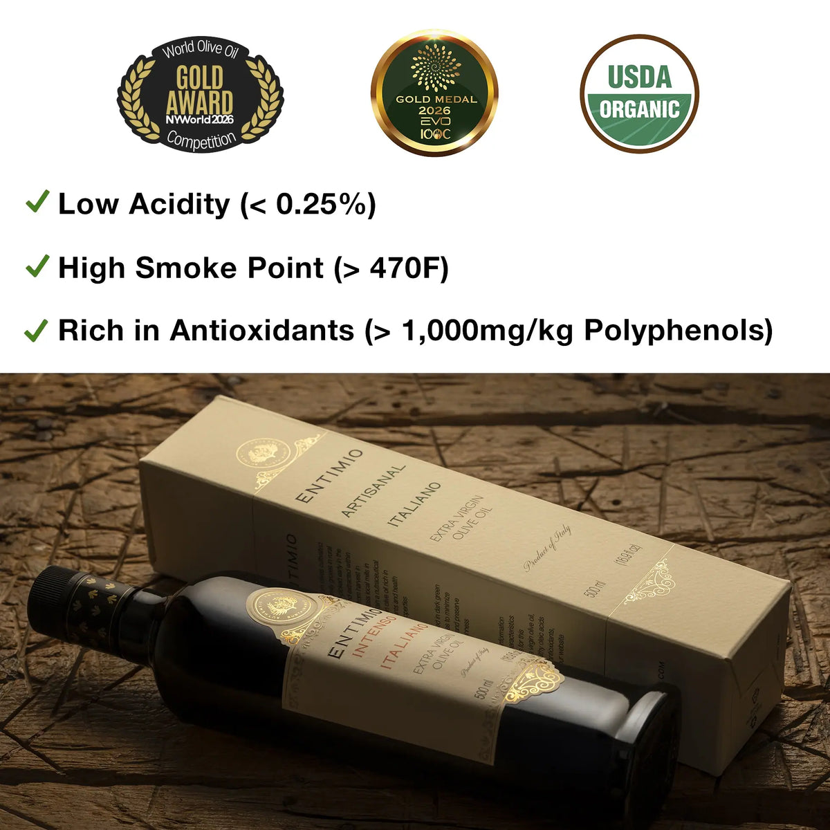 Entimio Intenso | 2025-2026 Early Harvest Organic Extra Virgin