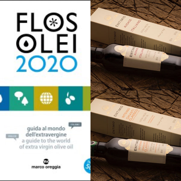 Flos Olei 2020 - Entimio Audace and Entimio Intenso Included in the Prestigious Italian EVOO Guide