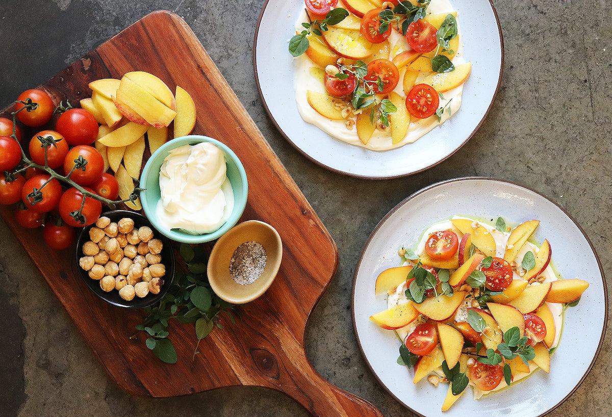 Peach Mascarpone Salad