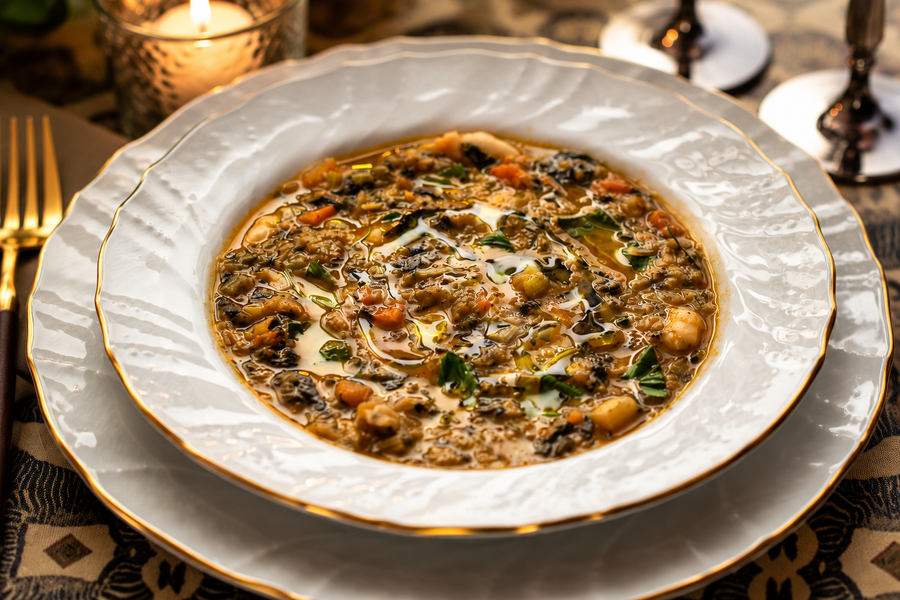 Tuscan Vegetable Soup with Kale & Cannellini Beans