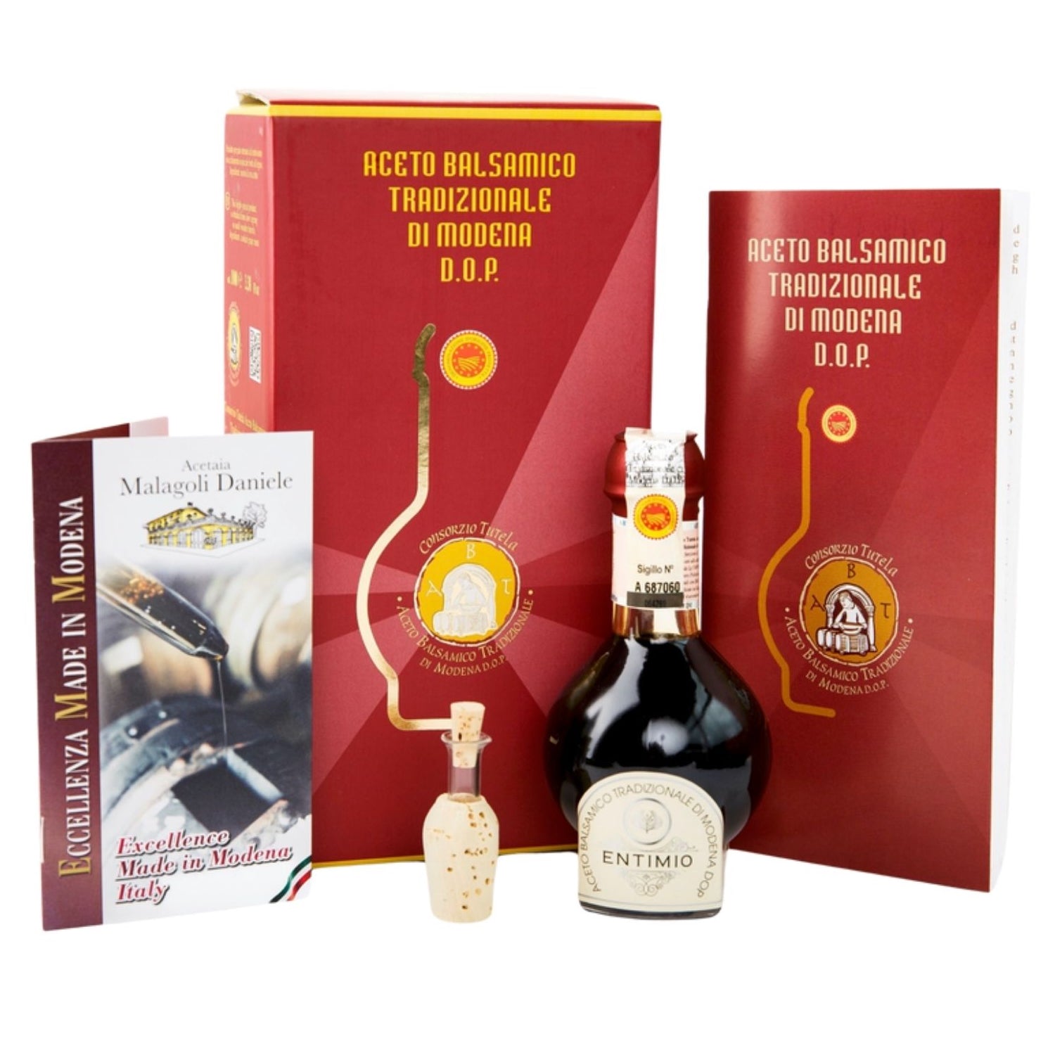 Entimio Affinato | Traditional Modena Balsamic Vinegar DOP Aged +12 Years | 3.4 fl oz