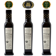 Entimio Collection Gift-Box | 2024-25 Harvest Organic Extra Virgin Olive Oil Set, Early Harvest from Italy | 25.5 (3 x 8.5) fl oz