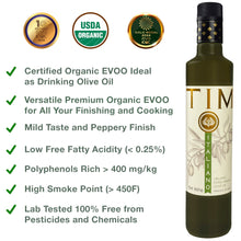 Entimio Italiano | 2024-25 Harvest Versatile Organic Extra Virgin Olive Oil, Award-Winning | 16.9 fl oz