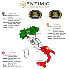 Entimio Collection Gift-Box | 2025-2026 Early Harvest Organic Extra Virgin Olive Oil Set from Italy | 25.5 (3 x 8.5) fl oz