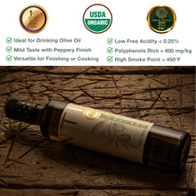 Entimio Italiano | 2025-2026 Harvest Versatile Organic Extra Virgin Olive Oil, Award-Winning | 4 x 16.9 fl oz