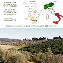 Sourced from artisan Tuscan family producer; selected by Entimio founder; limited release brought by air